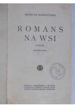 Romans na wsi, 1928 r.
