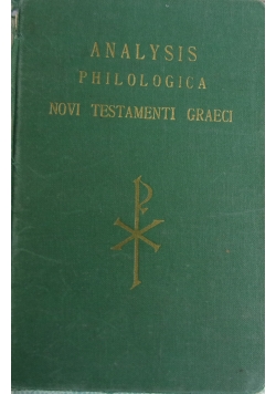 Analysis Philologica Novi Testament Graeci