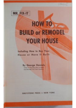 How to Build or Remodel yout House