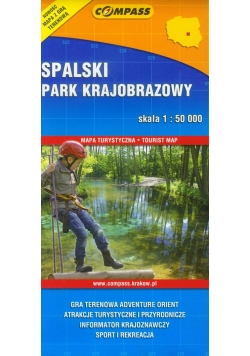 Spalski Park Krajobrazowy mapa turystyczna