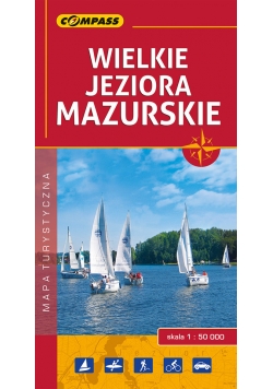 Wielkie Jeziora Mazurskie mapa turystyczna 1:50 000