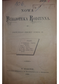 Nowa Biblioteka Rodzinna II, 1890 r.