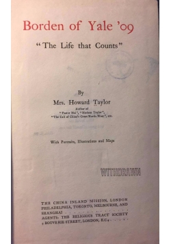 Borden of Yale '09, 1927 r.