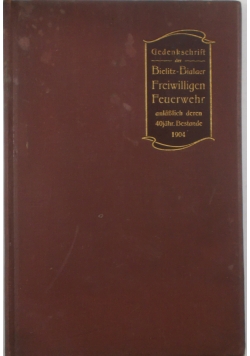 Gedenkschrift, 1904r