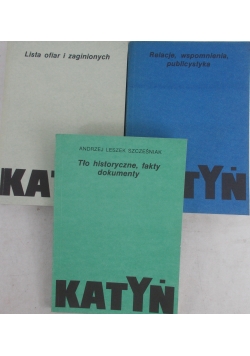 Katyń, zesatw 3 książek