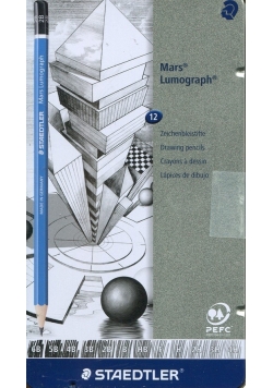 Ołówek Mars Lumograph 6B-4H 12 sztuk