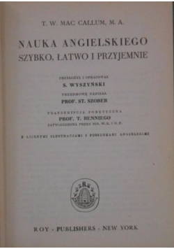Nauka angielskiego. Szybko, łatwo i przyjemnie, 1945 r.