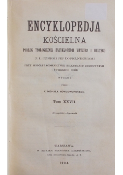 Encyklopedia Kościelna Tom XXVIII, 1905 r.