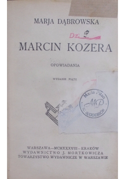Marcin Kozera, 1937 r