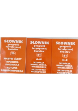 Słownik geografii turystycznej Sudetów. A-M/ N-Ż/ Masyw Ślęży