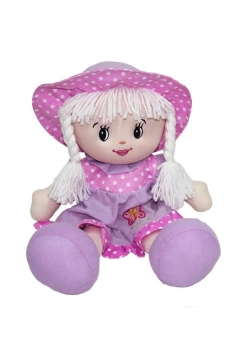 Lalka miękka 40 cm motylek różowa