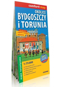 Okolice Bydgoszczy i Torunia comfort! map laminowana mapa turystyczna