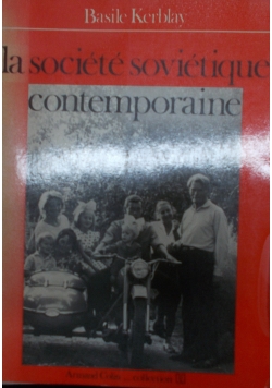 La societe sovietique contemporaine