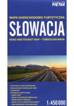 Słowacja mapa samochodowo-turystyczna 1:450 000