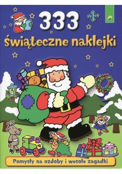 333 świąteczne naklejki niebieskie