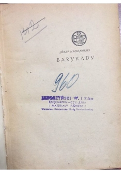 Barykady, 1930 r.