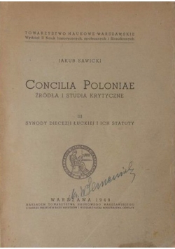 Concilia Poloniae , 1949 r.