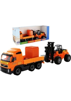 Volvo samochód z burtami + Supermix 30 elementów
