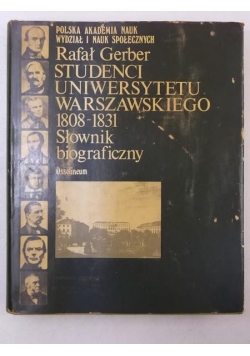 Studenci Uniwersytetu Warszawskiego 1808 - 1831