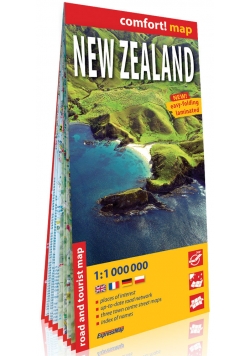Nowa Zelandia (New Zealand) comfort! map laminowana mapa samochodowo-turystyczna 1:1 000 000