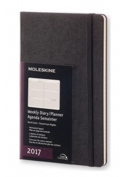 Kalendarz Moleskine 2017 Tygodniowy Horyzontalny L