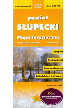 Powiat słupecki mapa turystyczna 1:80 000