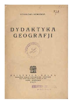 Dydaktyka geografii, 1929 r.