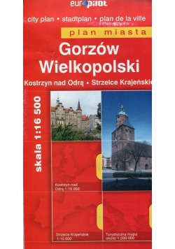 Gorzów Wielkopolski plan miasta 1:16 500