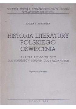 Historia literatury Polskiego oświecenia