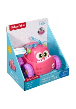 Fisher-Price Odjazdowy stworek wciśnij i jedź różowy