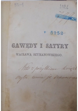 Gawędy i satyry, 1873 r.
