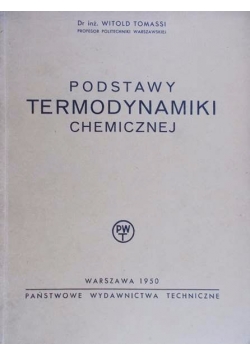 Podstawy termodynamiki chemicznej