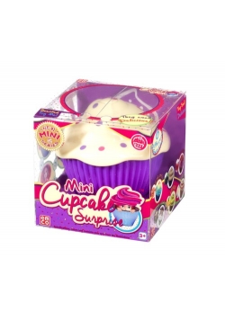 Mini cupcake Babeczka z niespodzianką jasnofioletowa
