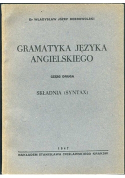 Gramatyka języka angielskiego,1947r