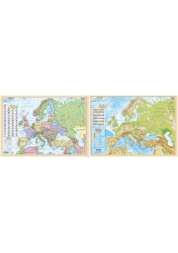 Europa polityczno-fizyczna mapa-podkładka na biurko