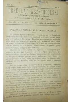 Przegląd Wszechpolski, 1899 r.