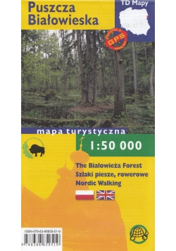 Puszcza Białowieska Mapa turystyczna, 1:50 000