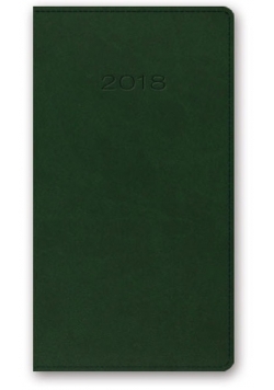 Kalendarz 2018 A6 11T kieszonkowy zielony