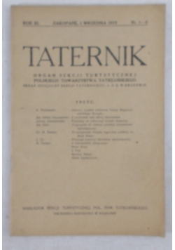 Taternik rok XI, 1925 r.