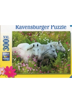 Puzzle XXL 300 Konie w kwiatach