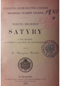 Satyry , 1889 r.