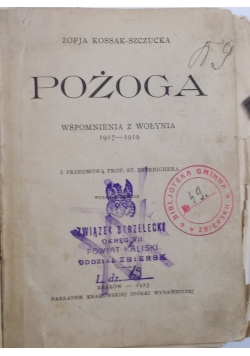 Pożoga, 1926r.
