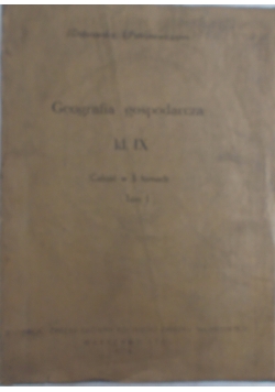 Geografia gospodarcza kl IX, Tom I, książka pisana Brajlem