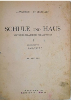 Schule und Haus. Deutsches sprachbuch fur Anfanger, 1941 r.