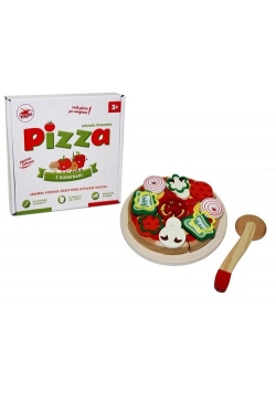Pizza na rzepy Zabawka drewniana Playme