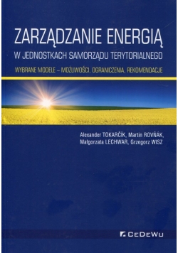 Zarządzanie energią w w jednostkach samorządu terytorialnego Wybrane modele możliwości ograniczenia, rekomendacje