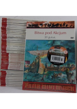 Wielkie Bitwy Historii, 44 książek + DVD,Nowa