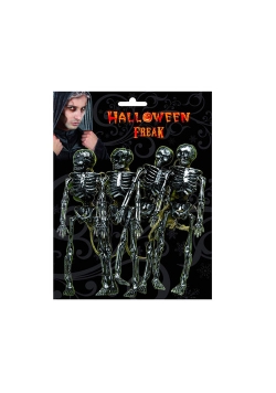Srebrne szkieletory Halloween