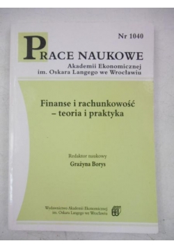 Finanse i rachunkowość-teoria i praktyka