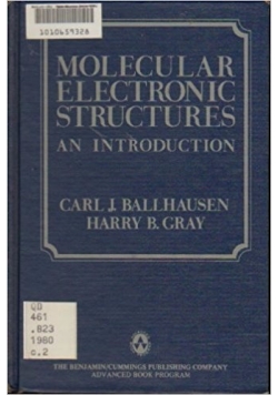 Molecular electronic structures an introduction